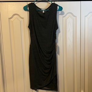 Brand New Gray Leith Ruched BodyCon Dress - Size Medium